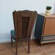 Pair of vintage 1930s chairs in wood and velvet (Art Deco style)