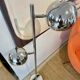 Lampadaire eyeball 2 feux en chrome