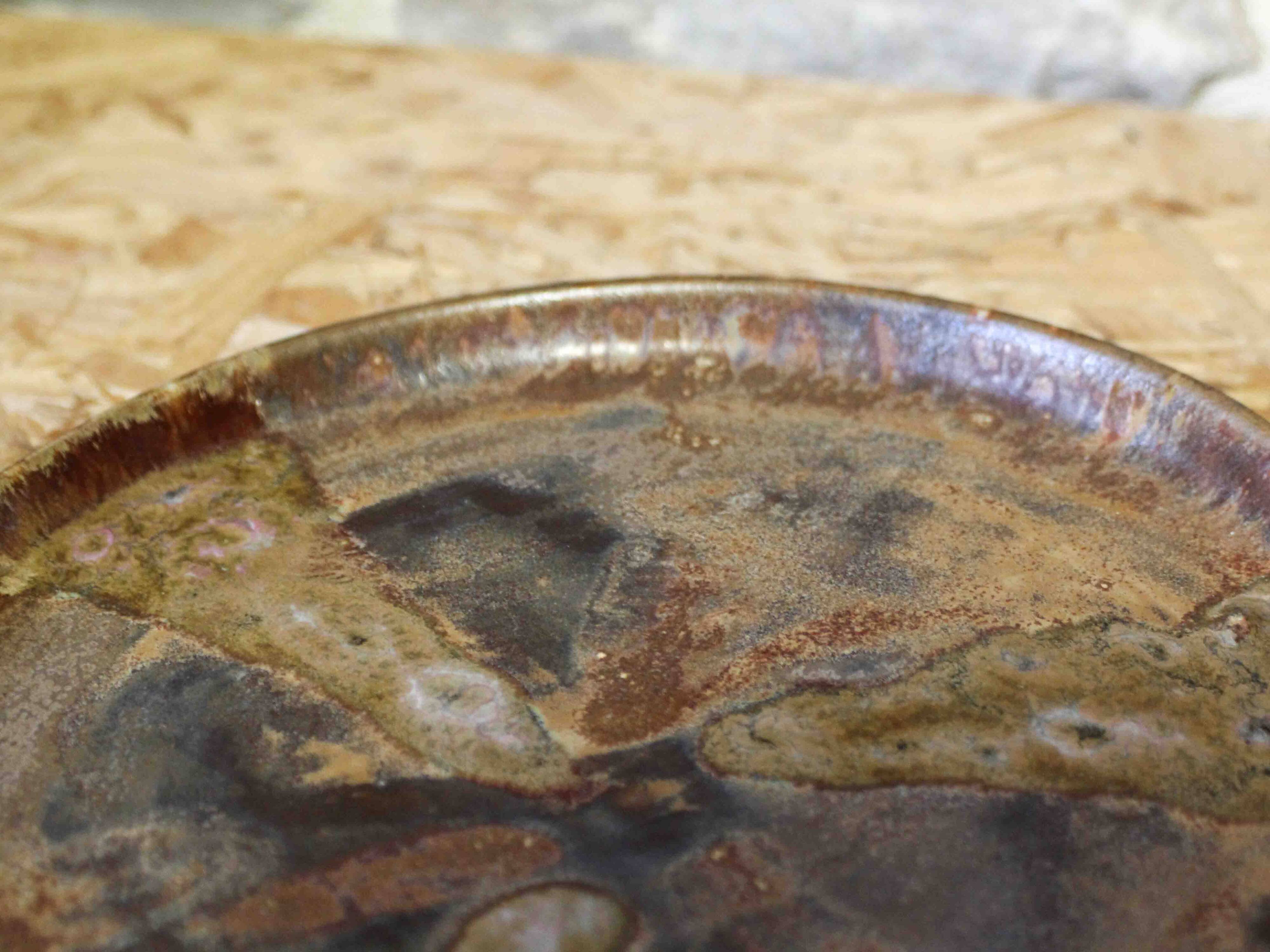 Glazed stoneware plate by Jean Langlade