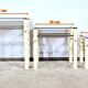 Beige Metal Nesting Tables, attributed to Yves Boutboul – 1970