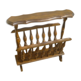 Porte  revue en bois avec tablette
