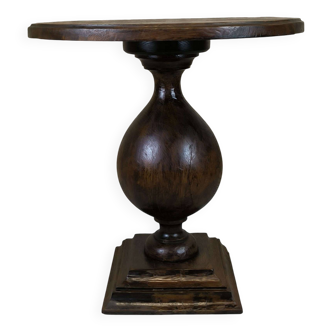 Guéridon vintage en bois massif