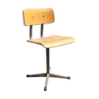 Chaise d'école metal et bois