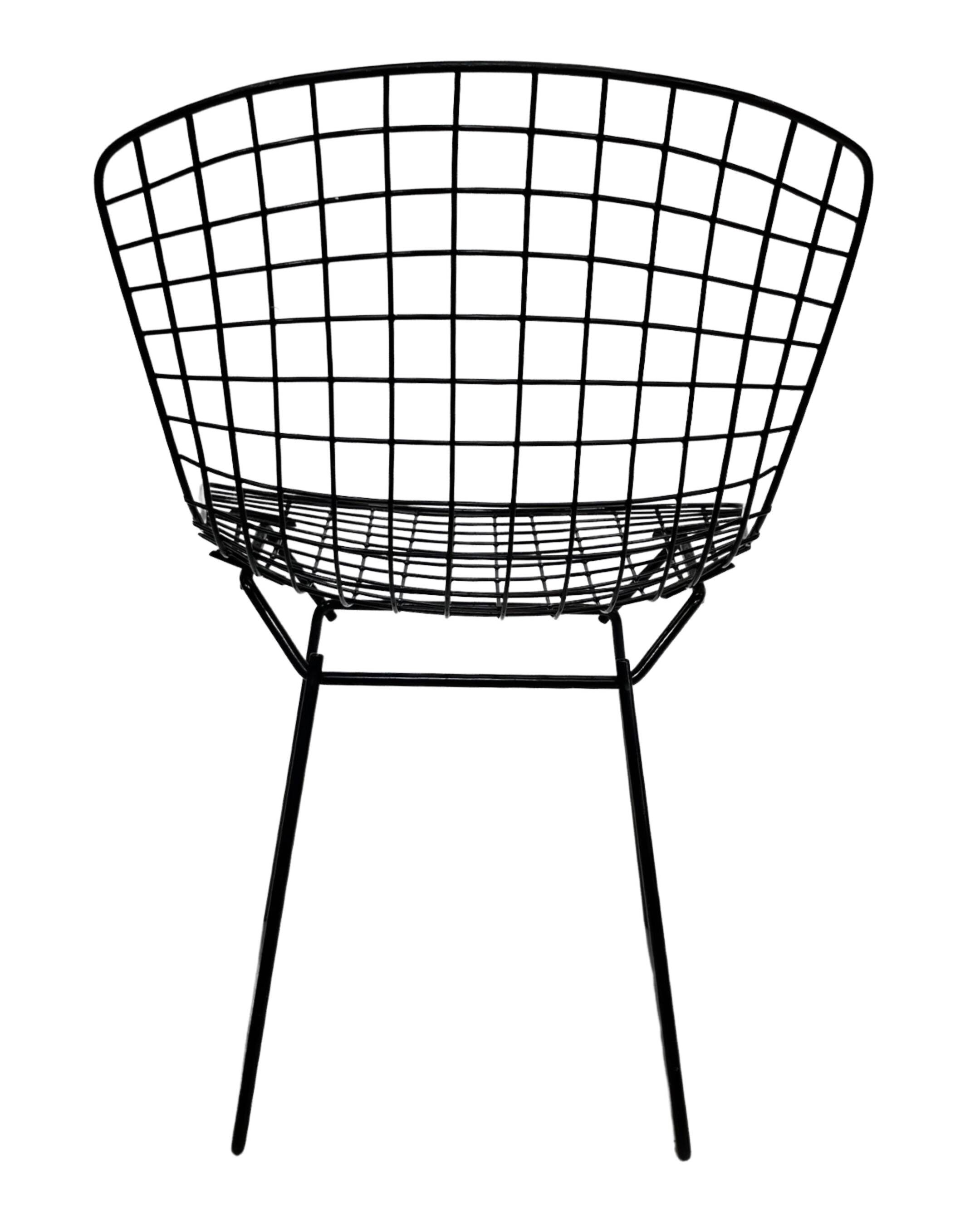 Harry Bertoia Chair 420 "wire" Knoll International in black