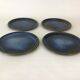 Set of 4 sandstone plates from Puisaye Poterie Nault