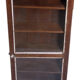 Art Deco wall showcase in ancient Burmese teak
