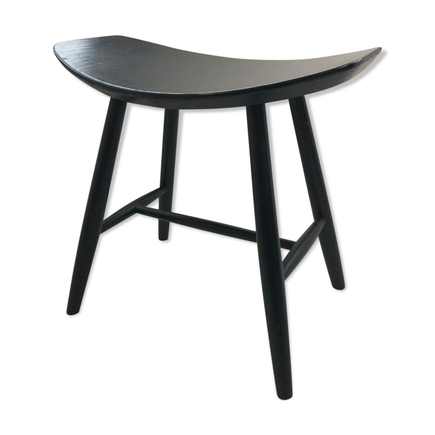 Vintage Danish tabouret by Rodrigue Johansson for FDB Mobler Denmark