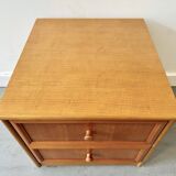 Vintage Bedside Table with Drawers