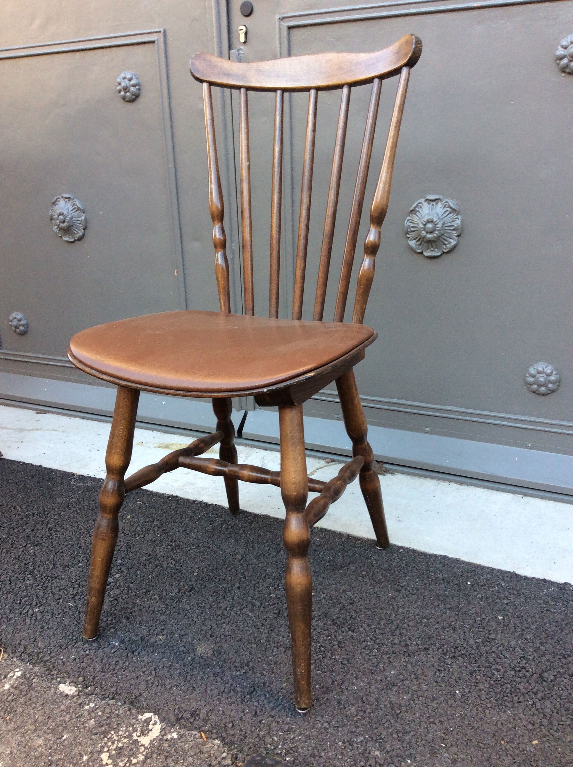 Set of 4 bar chairs stamped Baumann