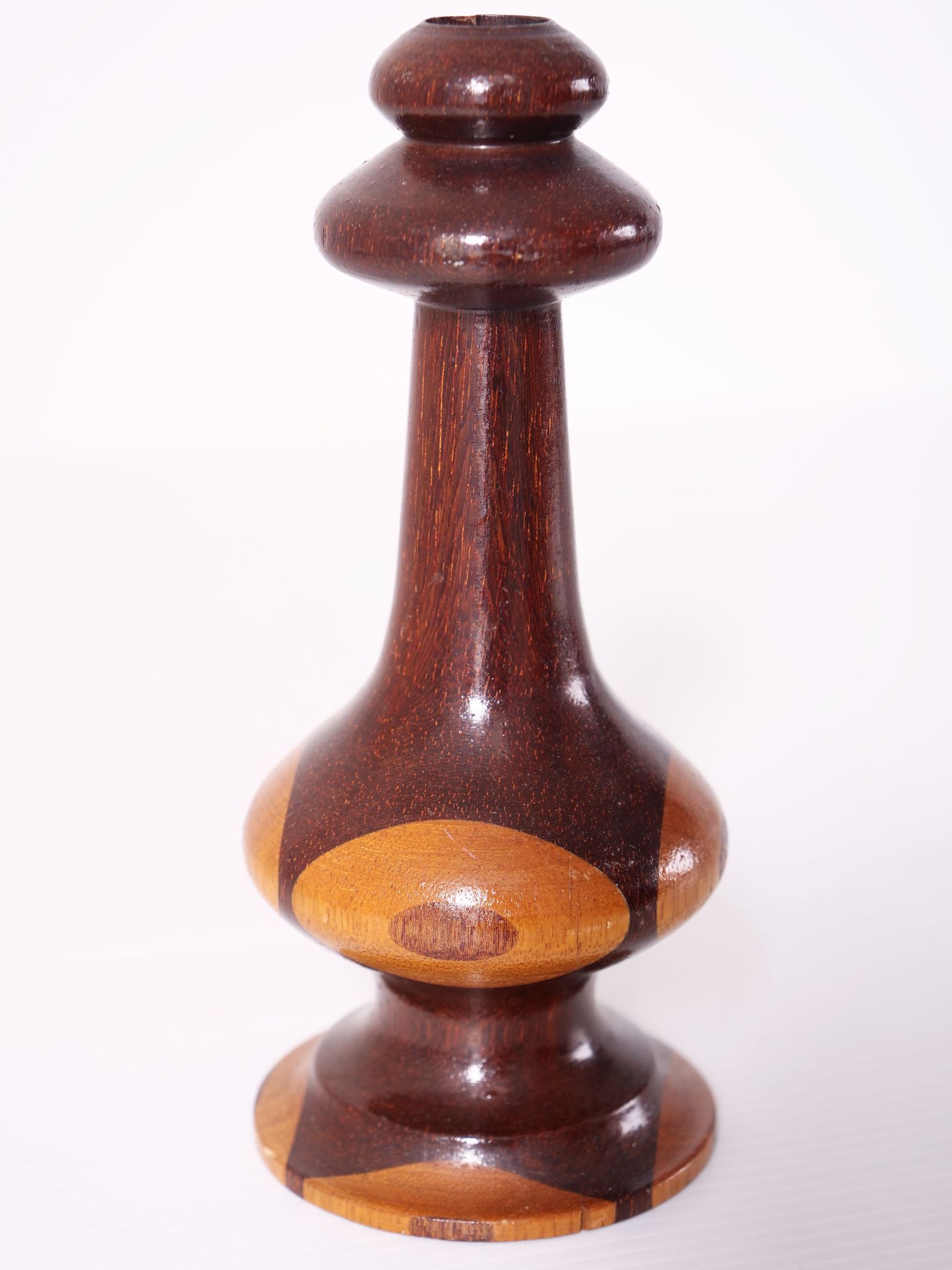 Soliflore artistique assemblage de bois tourné