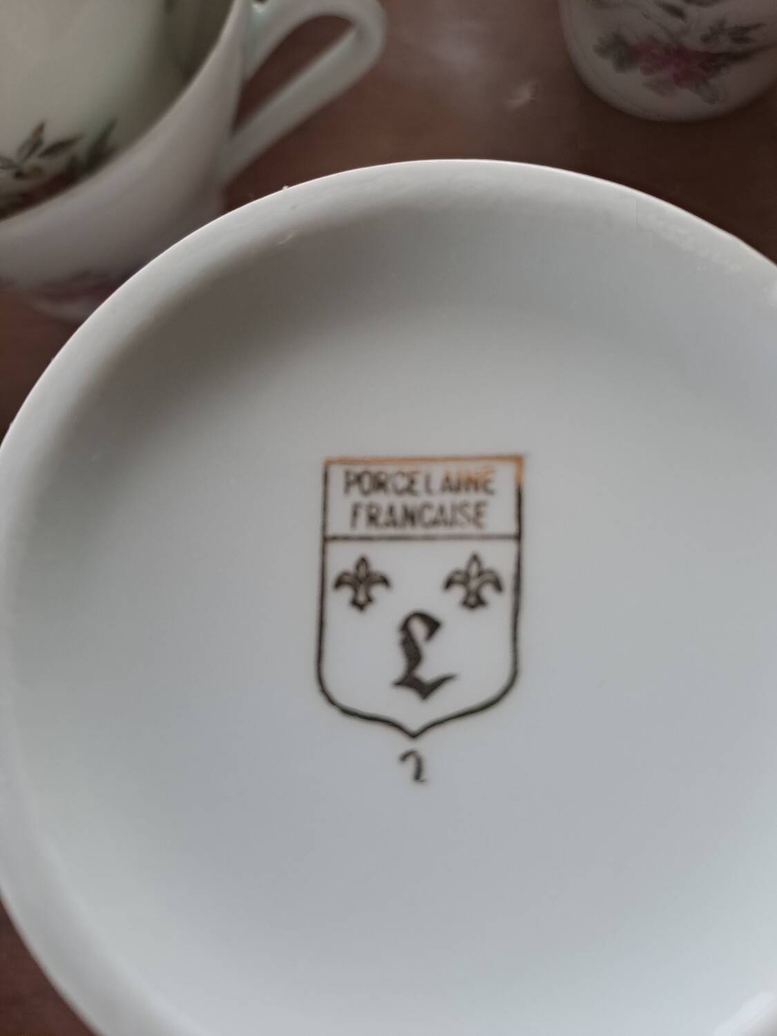 French porcelain coffee service