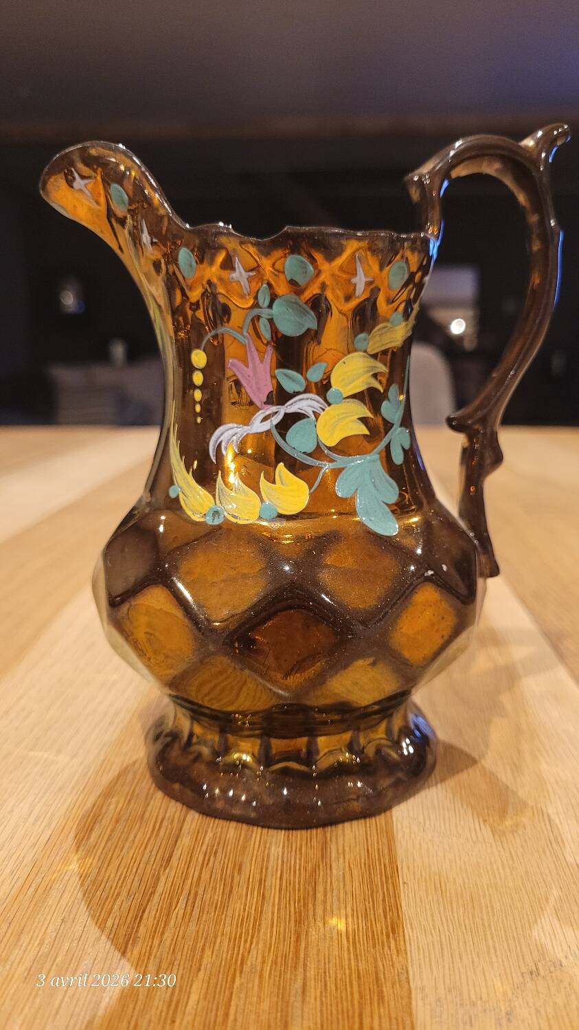 Old jug in Jersey pottery