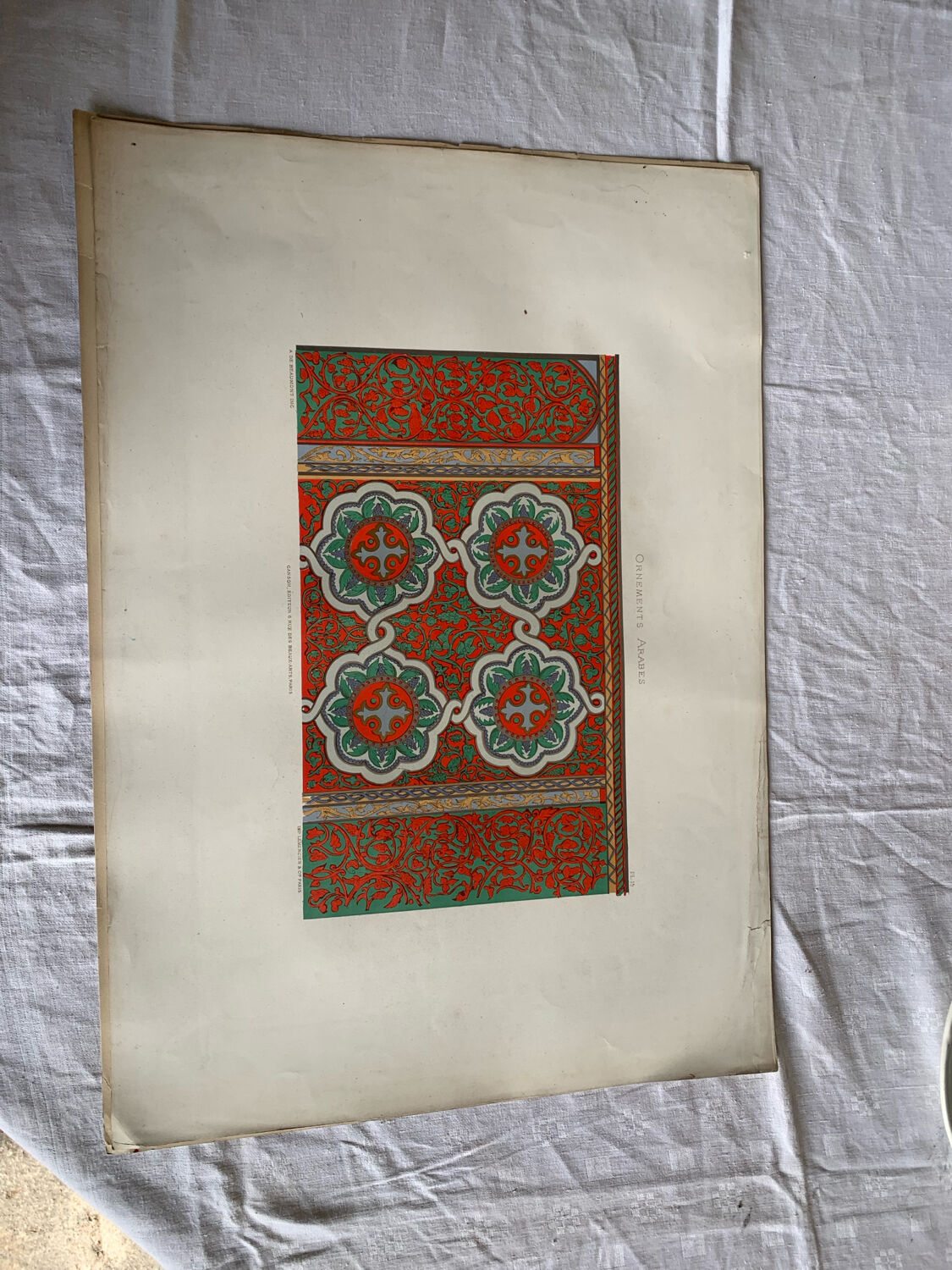 Ancient Oriental Lithography - Arab Ornaments