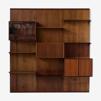 Système mural, par Poul Cadovius, 1959, Cado en palissandre