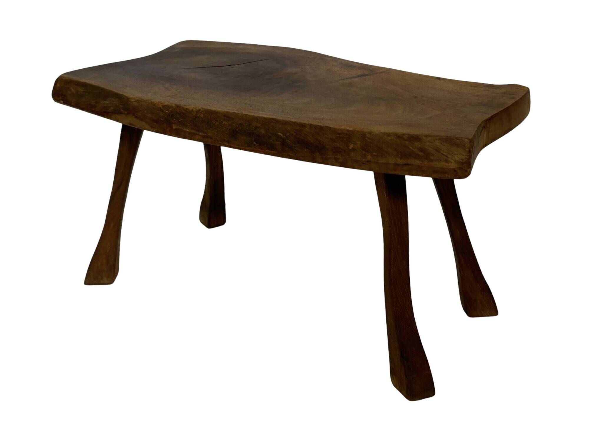 Vintage wooden side table natural design small table