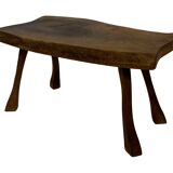 Vintage wooden side table natural design small table