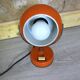 Orange Eyeball lamp, space age vintage from the 60s.