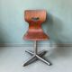 Vintage children's chair in moulded wood Pagholz – Smiley mini format chair