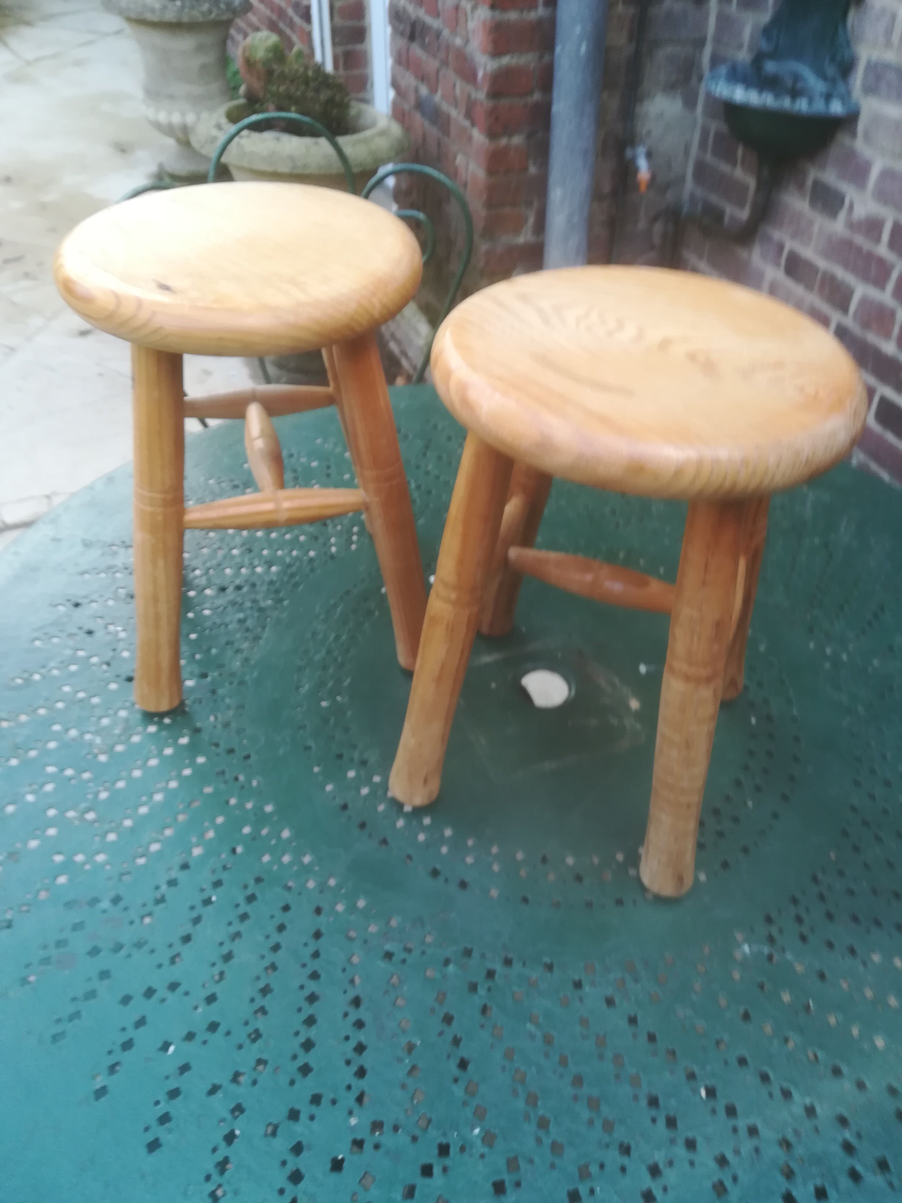 Pair of milking stools