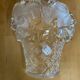 Old walther-glas pocket video vintage moulded crystal rose basket