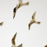Soaring 6 brass swallows endowed