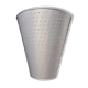 Applique tôle perforée laqué blanc état neuf