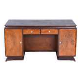 Art Deco Czechia Writing Table in Oak and Ash, 1930s