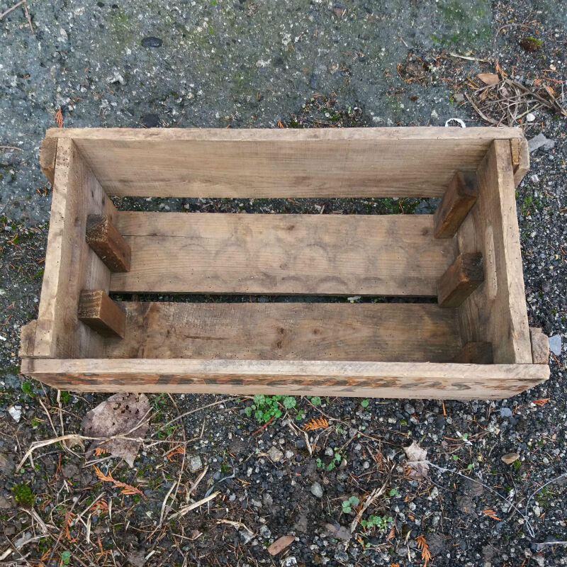 Wooden case "schweppes"