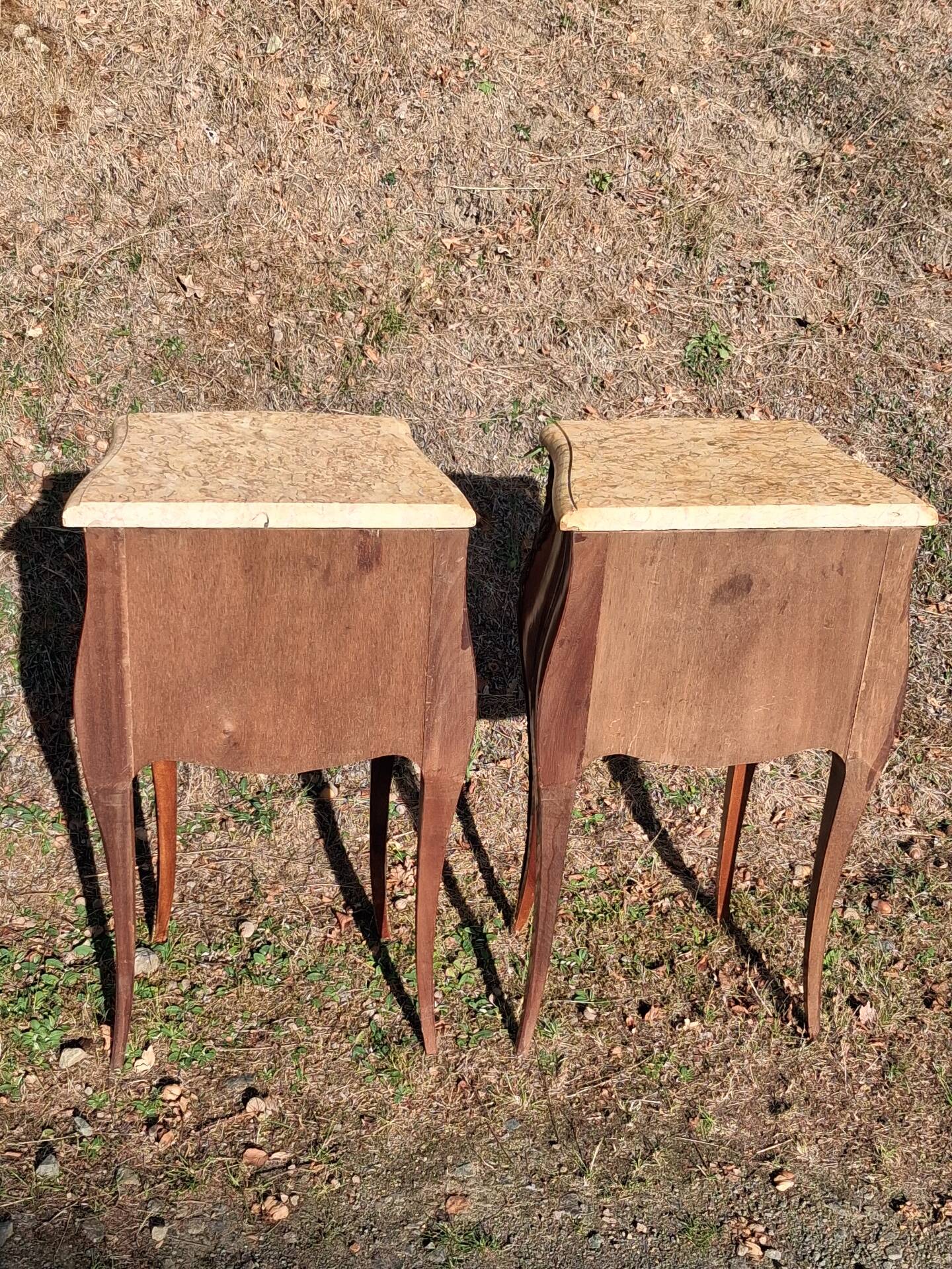 Pair of bedside tables in Louis XV style