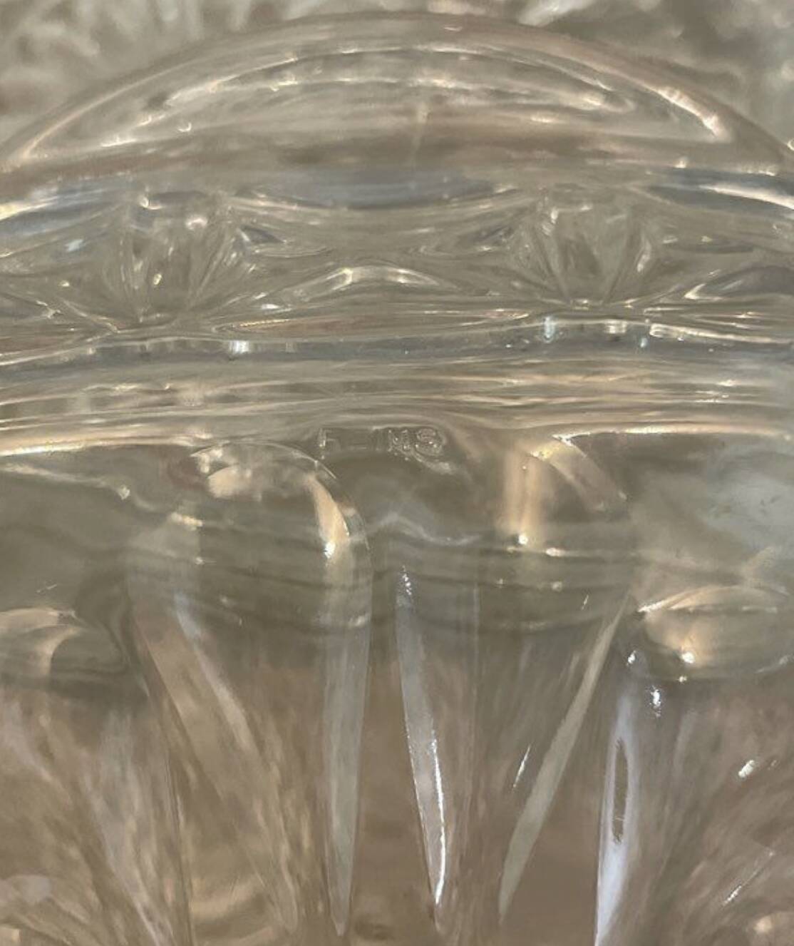 Set of 4 old aperitif dishes - Reims glass