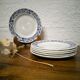 6 Pyroblan porcelain plates