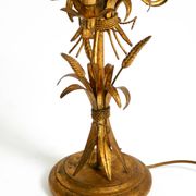 Original 1970s floral table lamp by Hans Kögl in the shape of a wheat sheaf