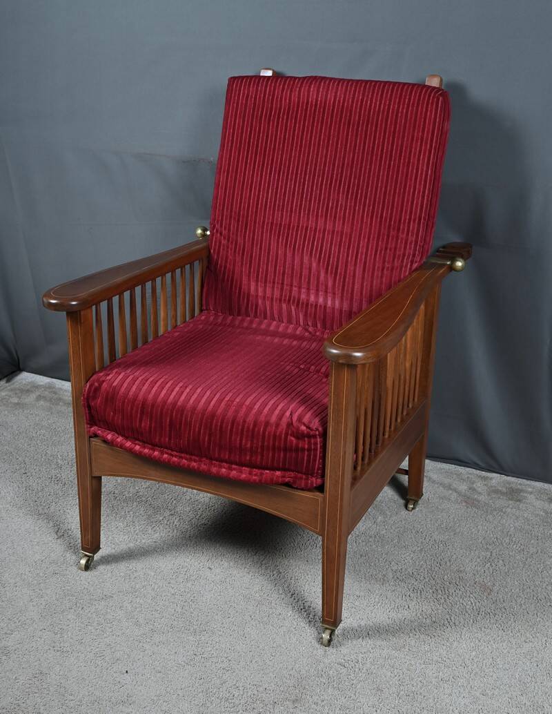 Morris chair in Mahogany, Arts & Crafts style – Early 20th century