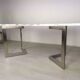 Table design marbre 6 chaises 1970