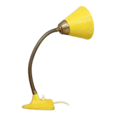 Lampe de table jaune vintage