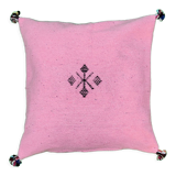 Simple pink Berber cushion