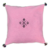 Coussin berbère rose simple
