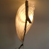 Organic Light Sculpture Wall Hanging Lamp, Birch Branch +Paper