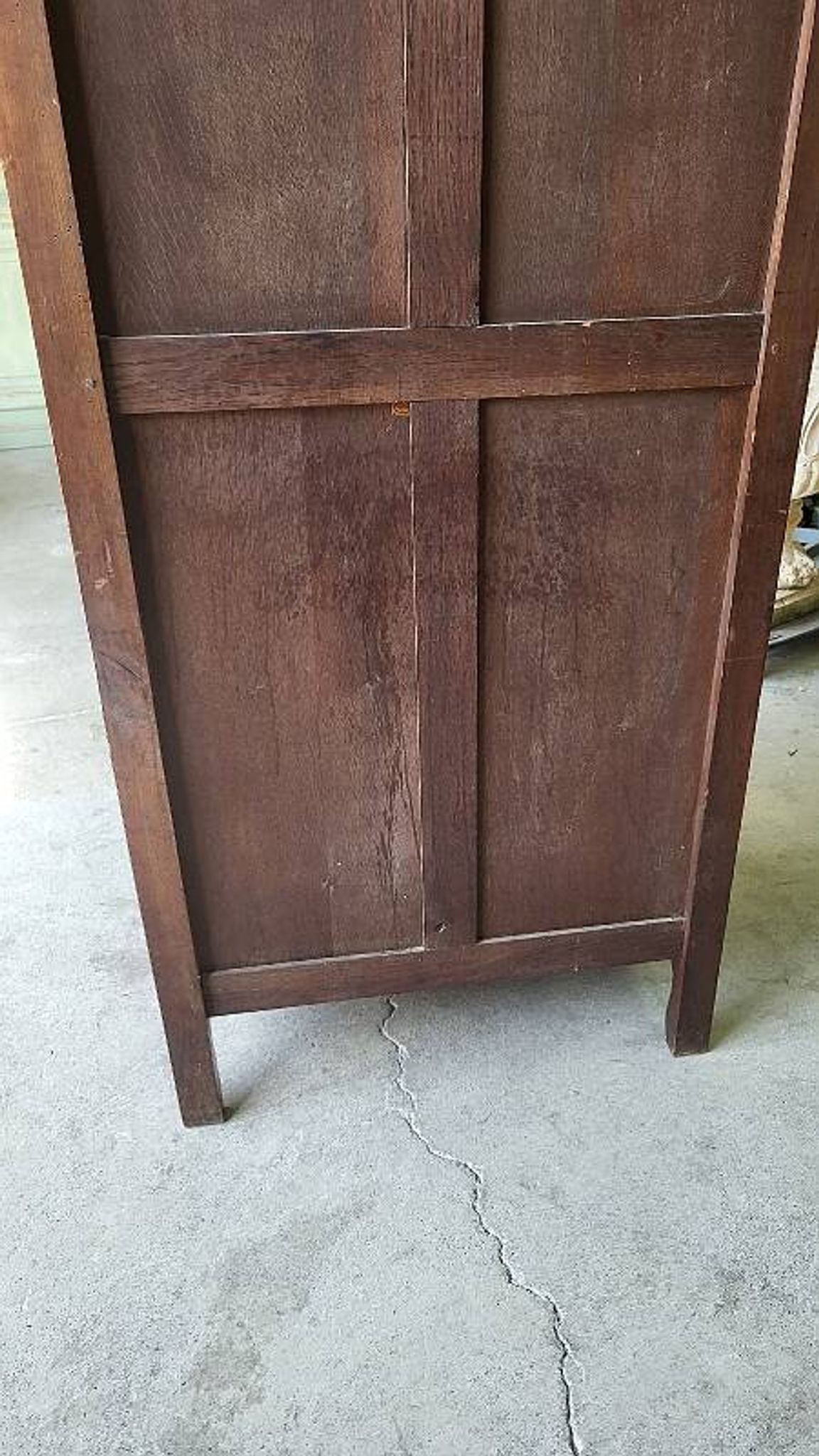 Vitrine style louis xv 1 porte en merisier