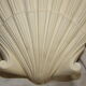 Paire d'appliques d'angle en stuc coquille saint -jacques vintage annees 1960 -1970 parfait etat