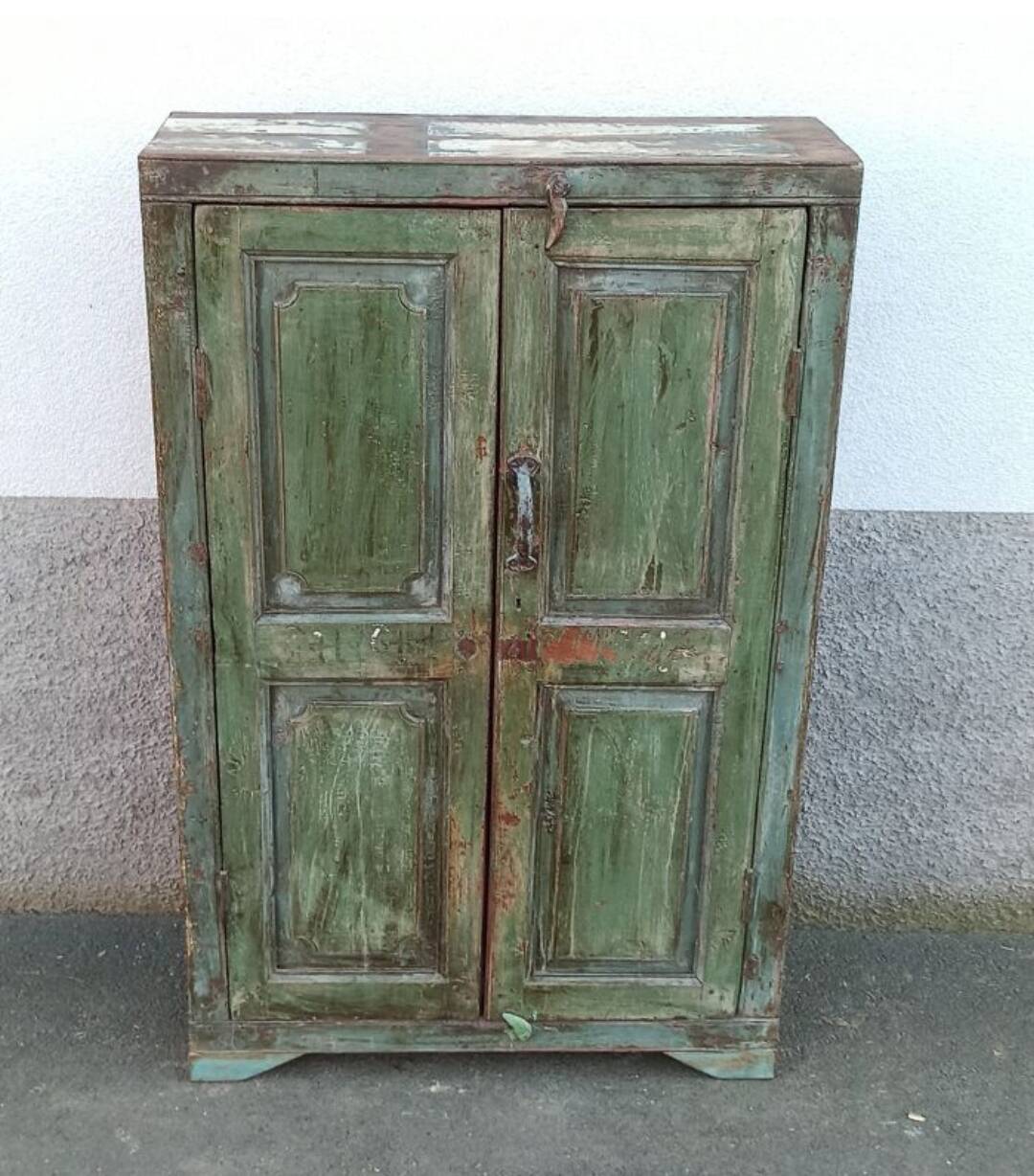 Small old wooden wardrobe