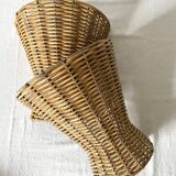 Pair of 60s rattan wall lights