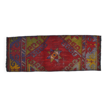 Petit tapis vintage noué à la main Ruf sku 3988
