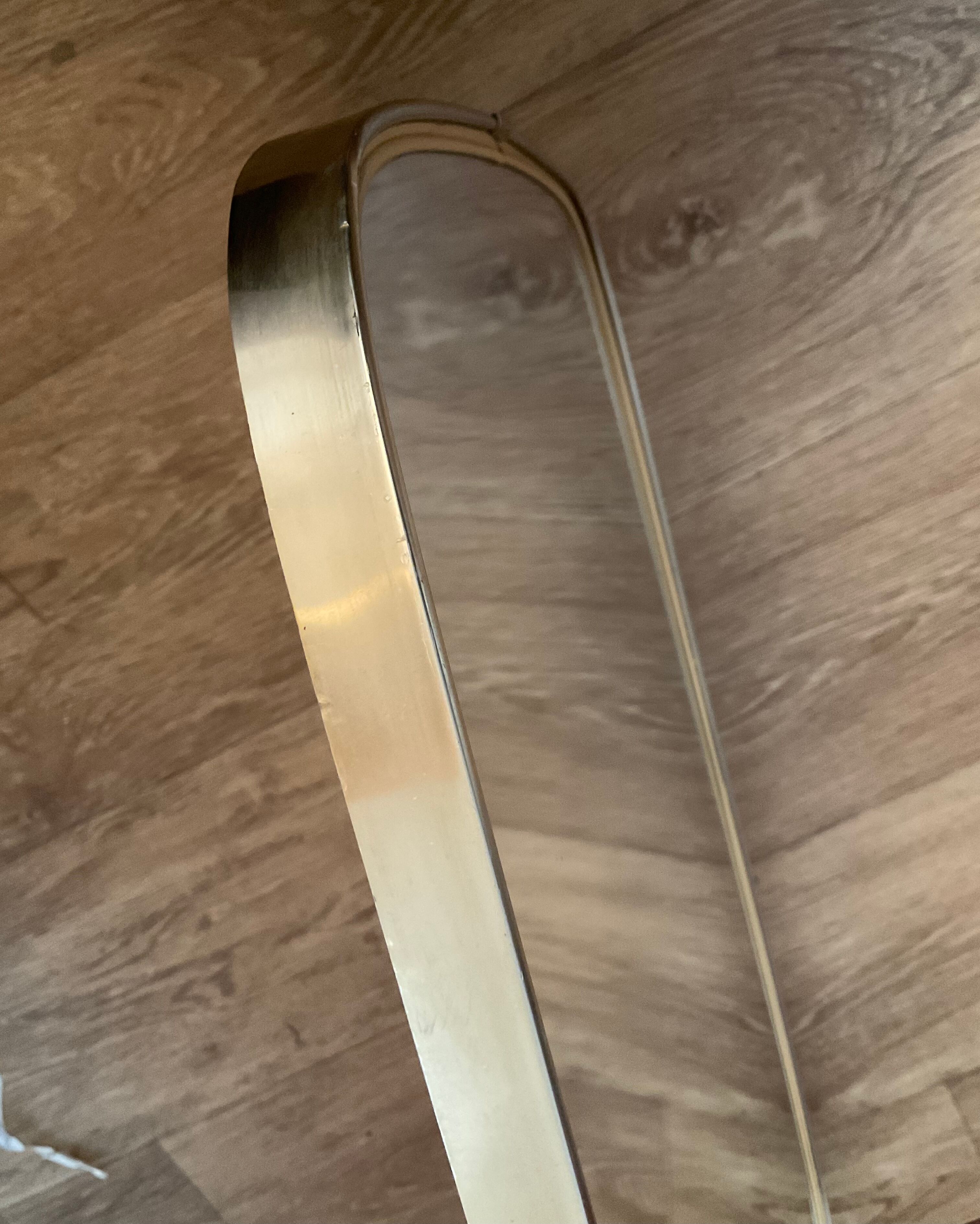 Asymmetrical mirror free form 60s-70s