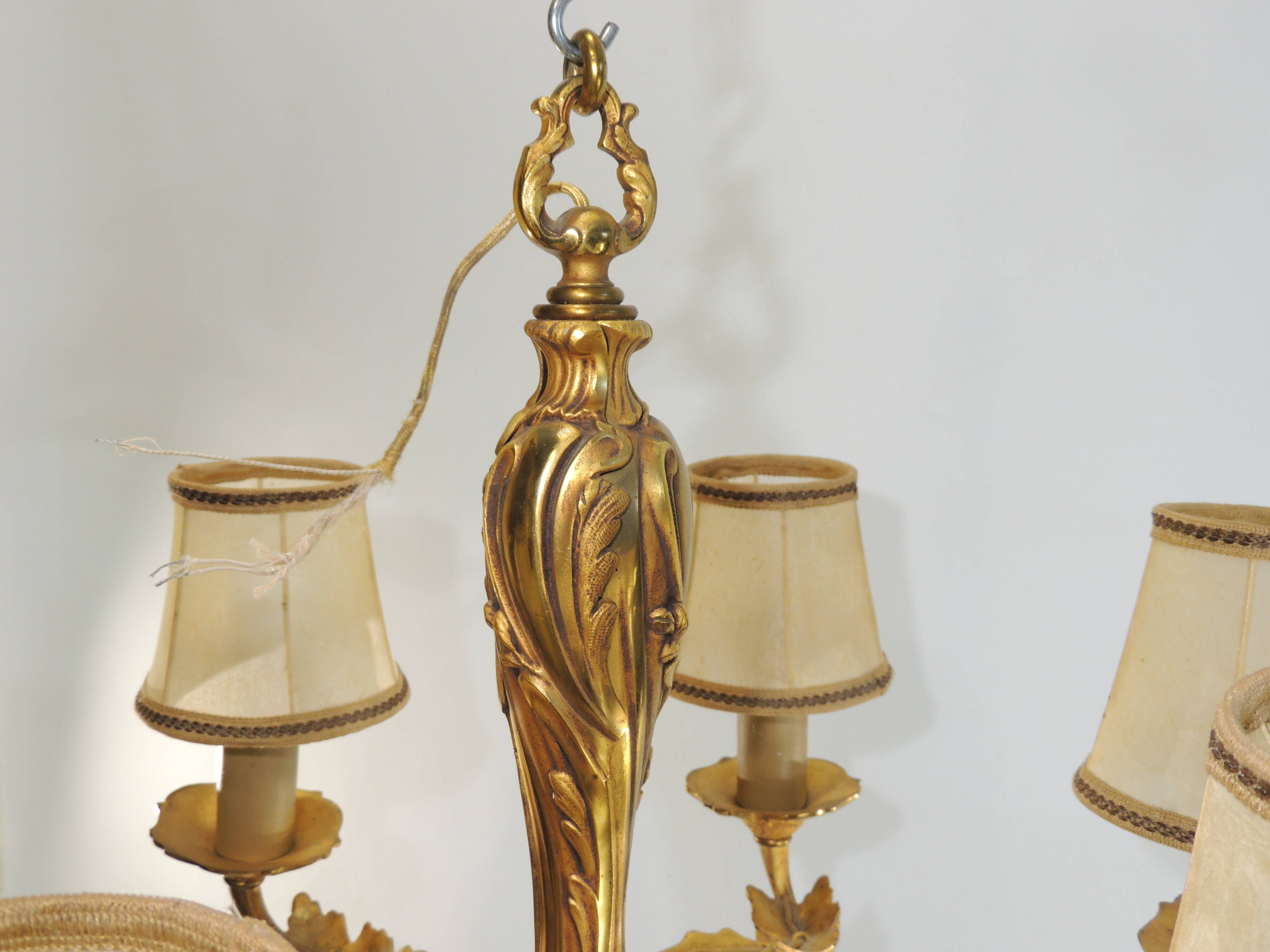 Vintage bronze chandelier