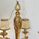 Lustre en bronze six branches vintage