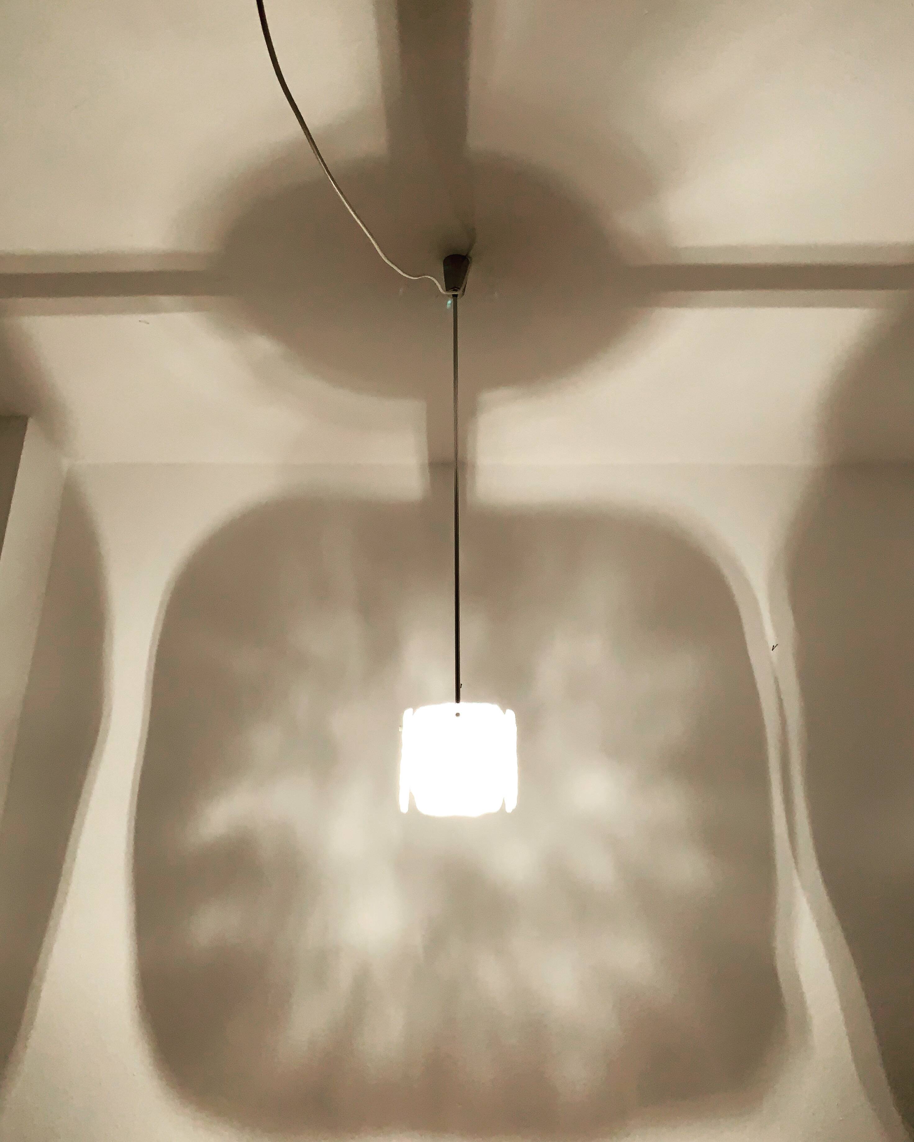 Austrian Ice Glass Chandelier by J.T. Kalmar