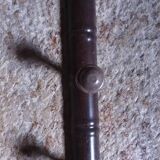 Vintage wooden wall coat rack