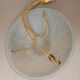 Art Deco ceiling lamp/chandelier in white pressed molded glass in working order