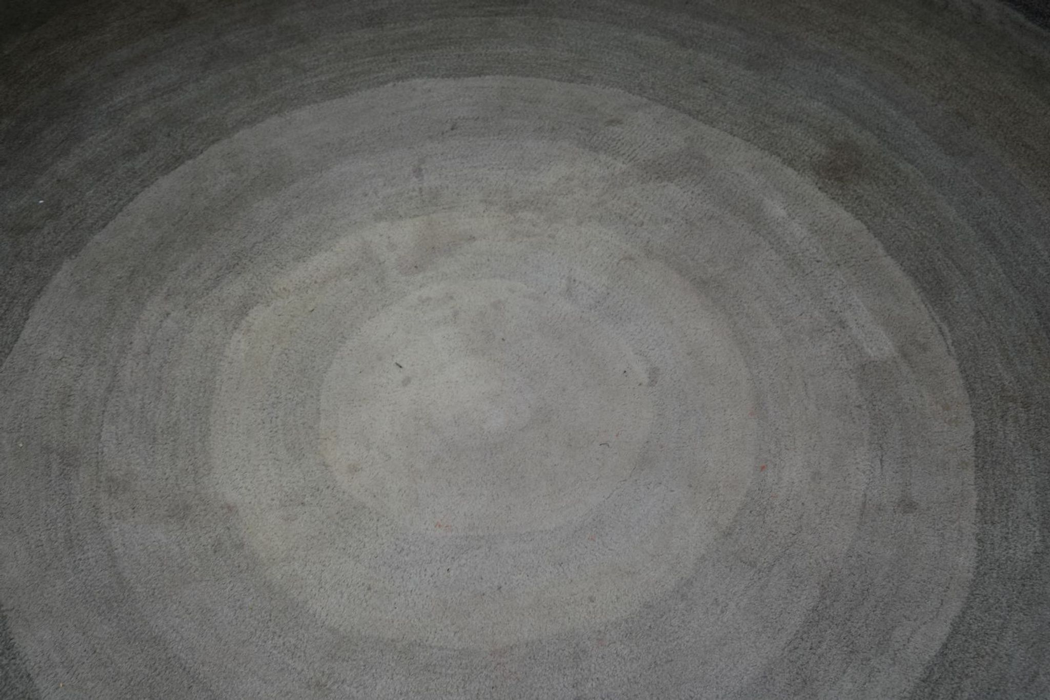 Serge Lesage blue grey vintage round carpet 70s